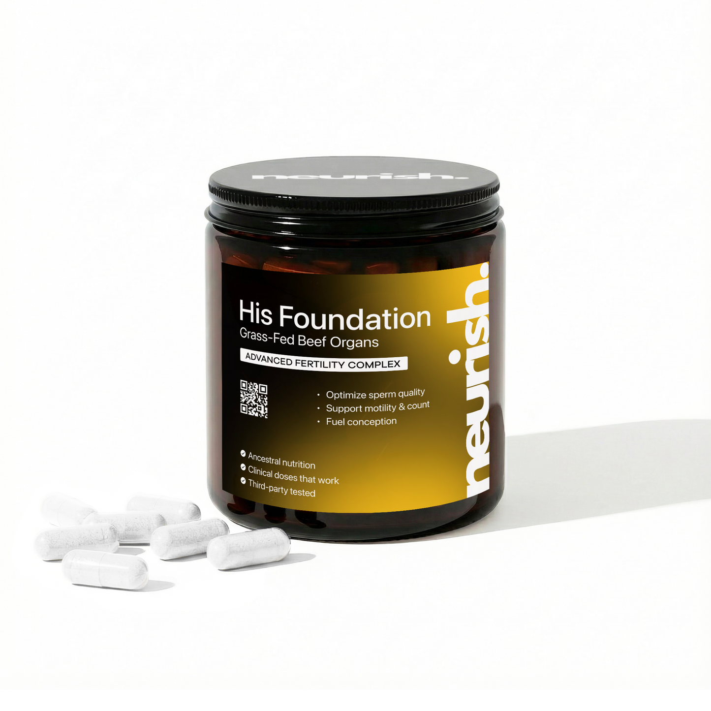 Clinical-Dose Sperm Support. Built for His Fertility.