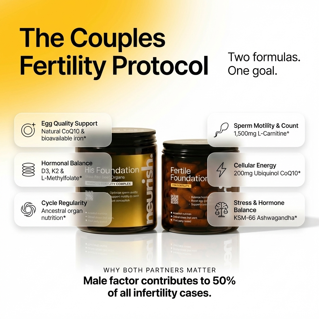 The Couples Fertility Protocol. Ancestral Nutrition. Clinical Doses.